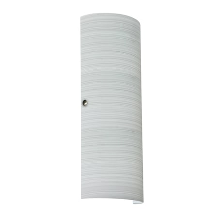 Besa Lighting Torre 18 Wall Sconce, Chalk, Satin Nickel Cap Finish, 2x8W LED 8193KR-LED-SN